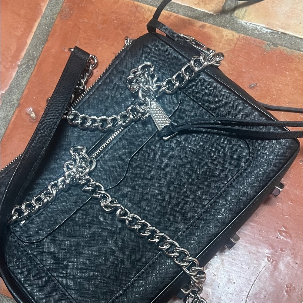 Rebecca Minkoff Black Crossbody Bag with Chain Strap - Picture 6 of 6